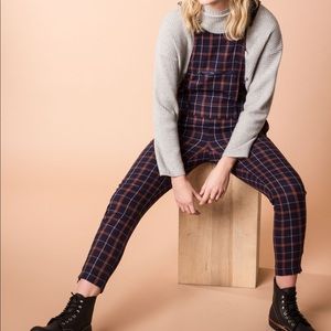 Capulet Plaid Overalls